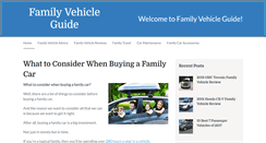 Desktop Screenshot of familyvehicleguide.com